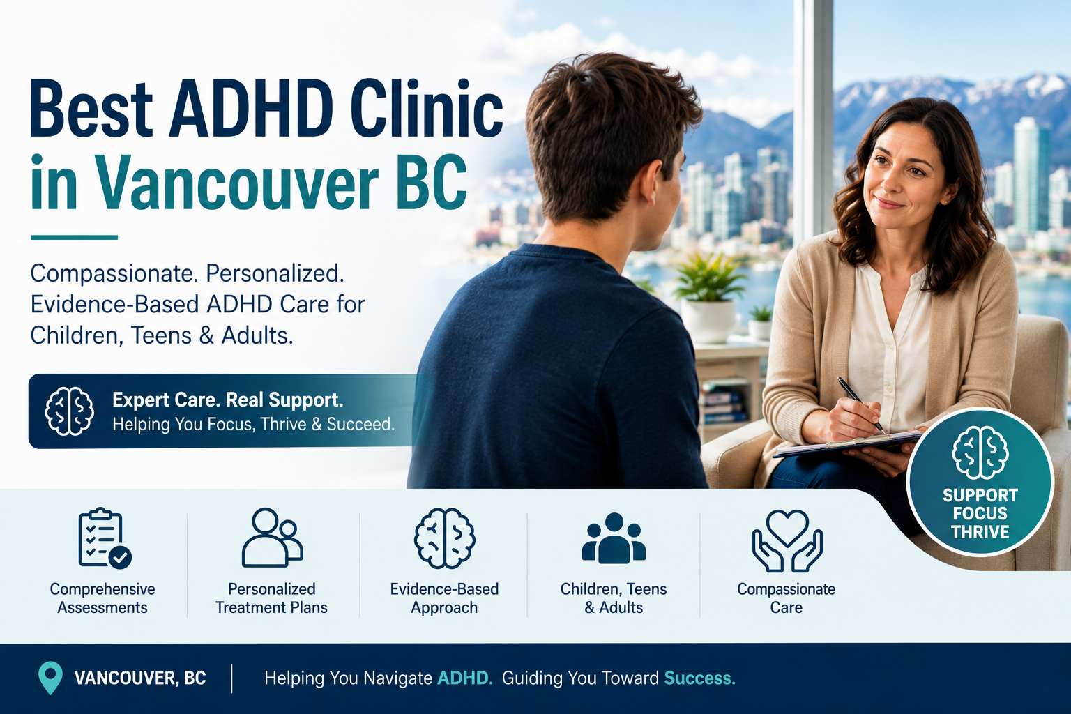 Best ADHD Clinic in Vancouver BC | Compass Clinic ADHD Care